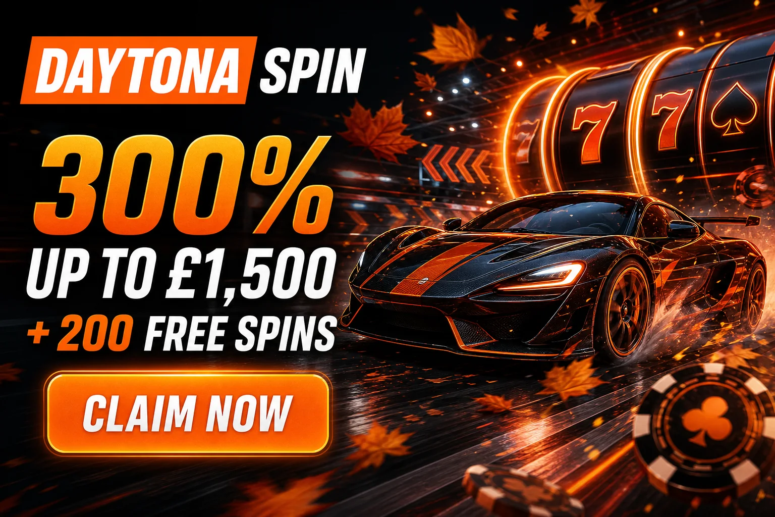 Daytona Spin casino promotion